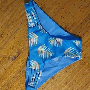 Patagonia Reversible Seaglass Bay Bikini Bottoms, Palms of My Heart, Violet